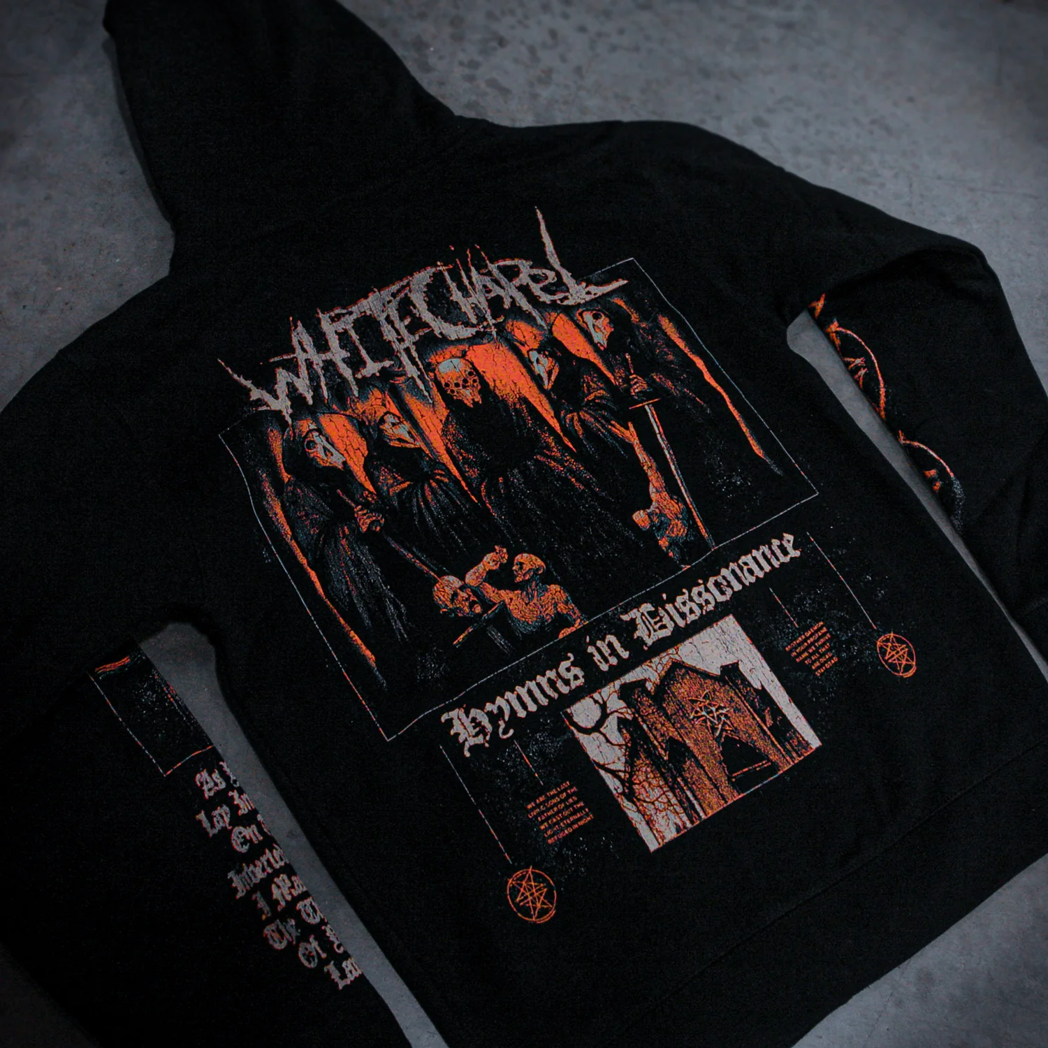 Inverted Cross Black Zip-Up - Image 4