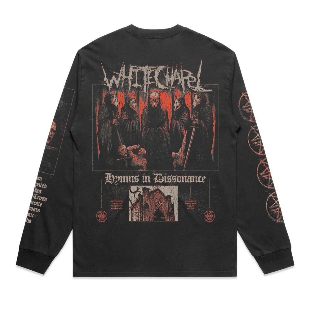 Inverted Cross Faded Black Long Sleeve - Image 2